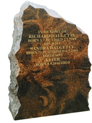 The Dalgetty Boulder Style Memorial